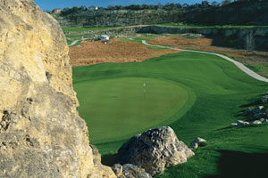 The view overlooking the 16th hole