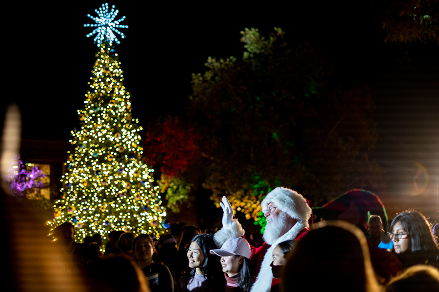 Christmas Tree Lighting at St. Mary's.