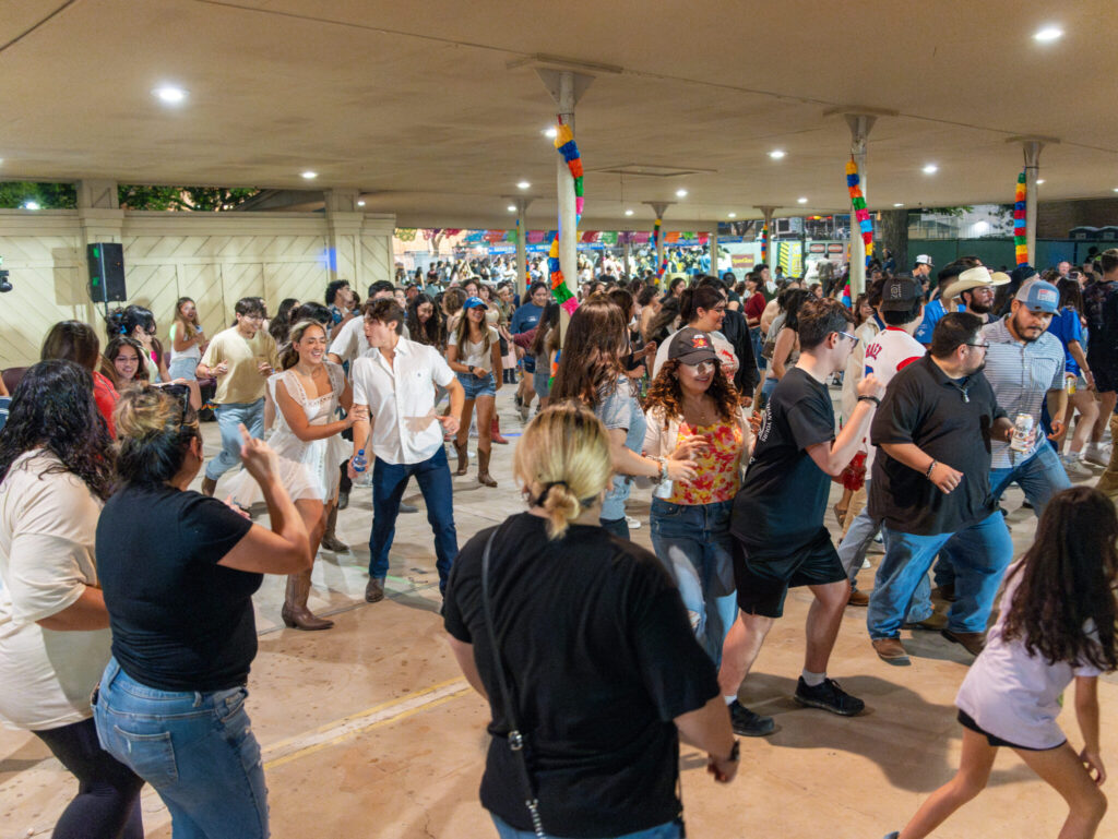 Dancing at Homecoming Oyster Bake