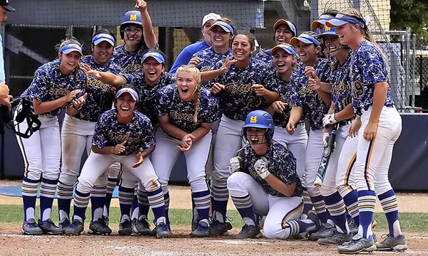 St. Mary's University Softball team.